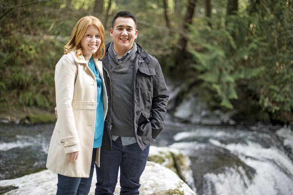 Engagement portraits captured of Tim and Katie in Bellingham